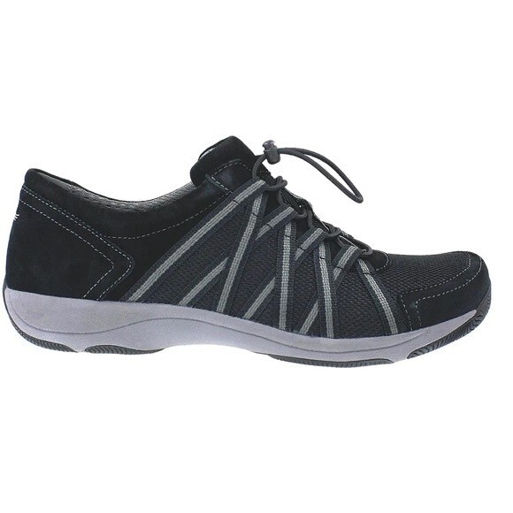 Dansko Honor Mesh and Suede Sneaker in Black 40 - Picture 1 of 13
